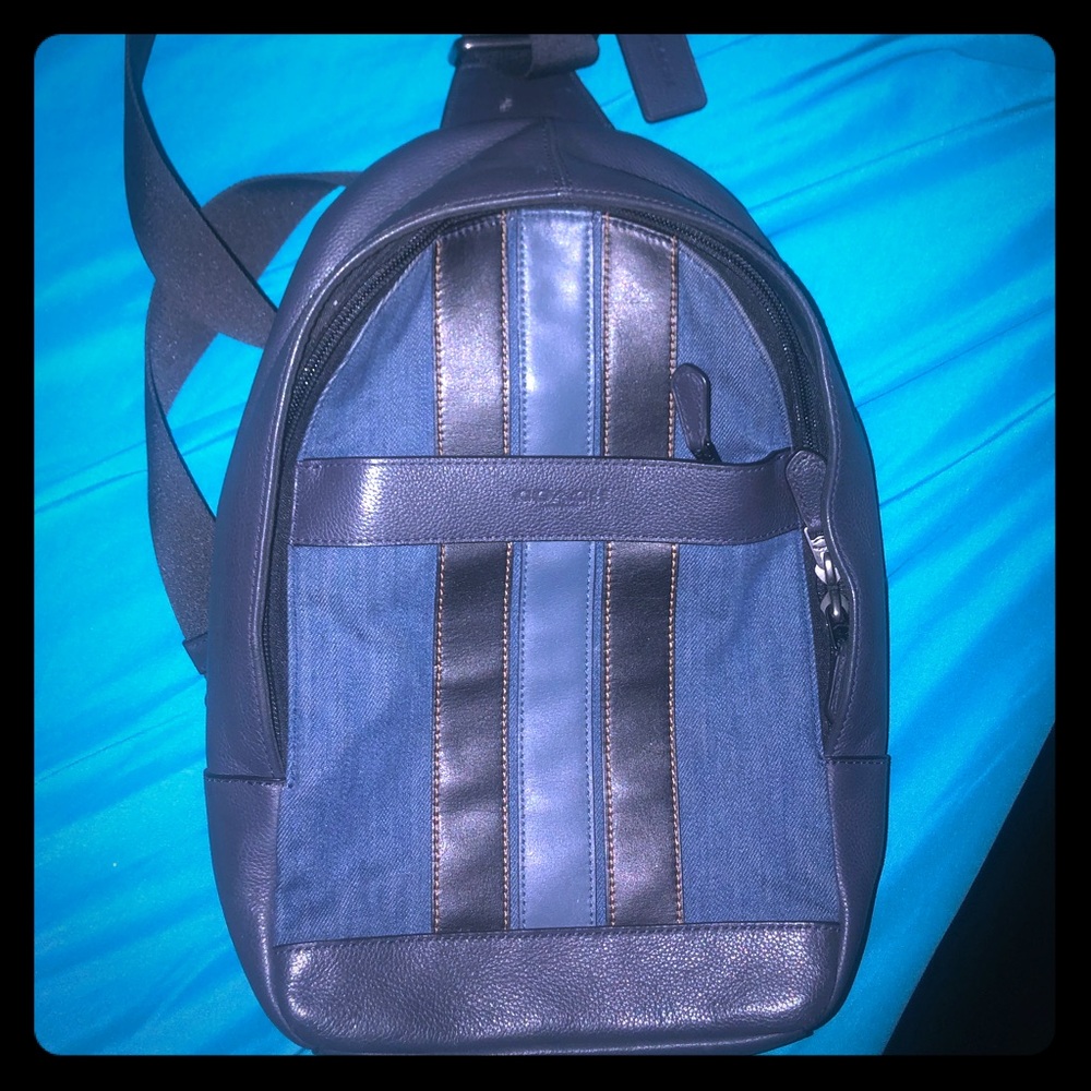 Coach Charles Denim Sling